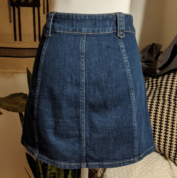 Madewell Patch Pocket Denim Mini Skirt - Picture 8 of 9